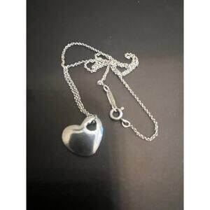 Tiffany & Co. Sterling Silver Heart Pendant Necklace